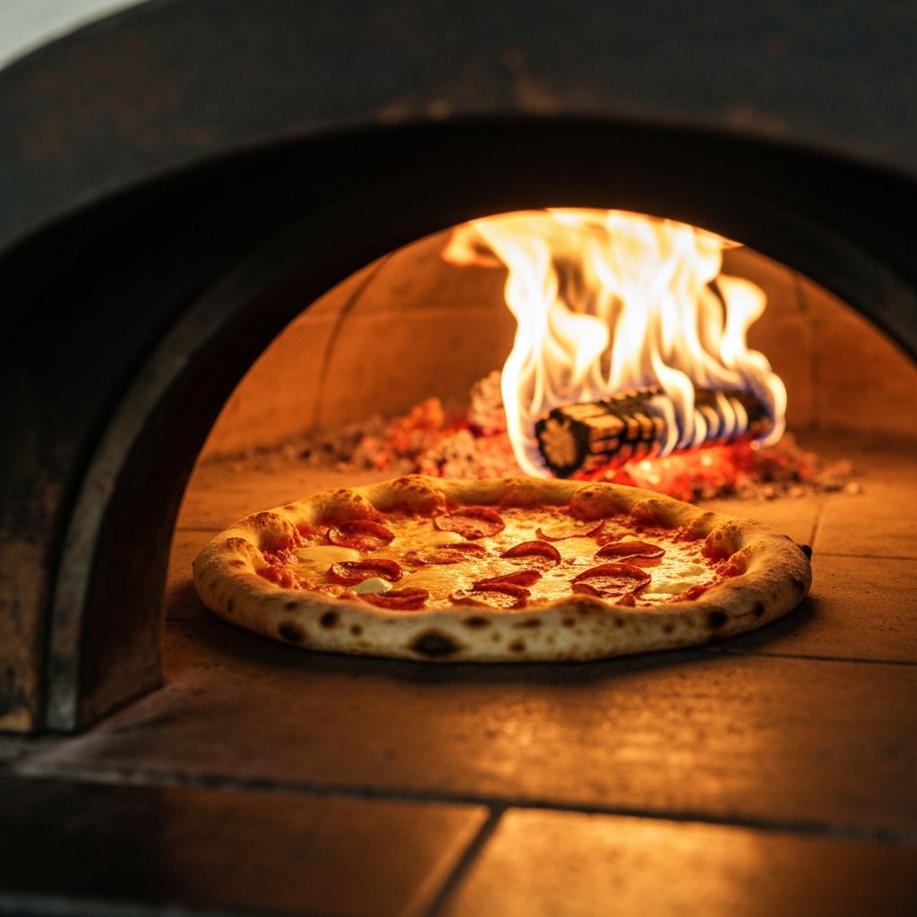 Wood-fired pizza
